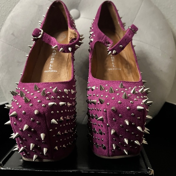 Jeffrey Campbell Pink and Purple Spiked Heels - Picture 4 of 4